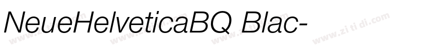 NeueHelveticaBQ Blac字体转换